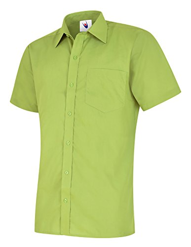 Uc710 - Camisa de media manga de popelina para hombre (120 Gsm) - azul marino - 40,64 cm Cover