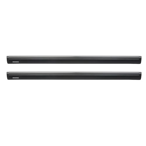 Yakima 60 Inch Aluminum T Slot JetStream Bar Aerodynamic Crossbars for Roof Rack Systems Compatible with Any StreamLine Tower, Black, Set of 2