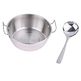 Olla for arroz y mariscos de acero inoxidable, Paella con asa, utensilios de cocina multiusos for el hogar, cocina, Picnic y servicio de aperitivos(1)