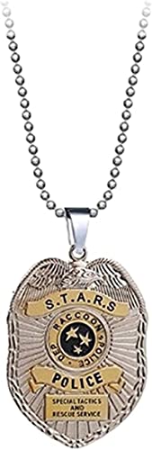 TCB Creations Resident Cartoon Evil Raccoon Stars Metal Pendant Necklace