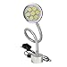 VHVWMBAV 7W LED Computerized Numerical Control Magnetic Industrial Lamp Flexible L40cm Gooseneck Machine Tool Light Magnet Base License Plate Lamp
