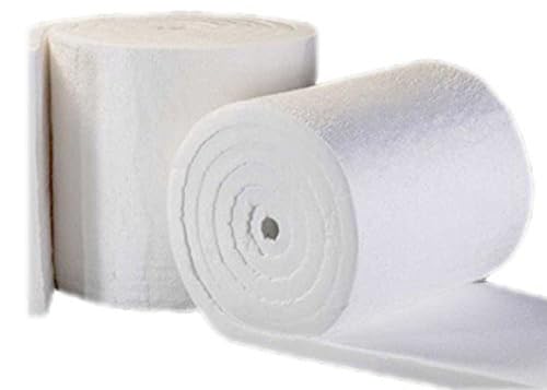 Ceramic Fiber Blanket Roll | 287 x 24 x 1 Inch | 1260°C (2300°F) High Temperature Insulation | 64 kg/m³ Density | Fireproof Thermal Insulation-image-42