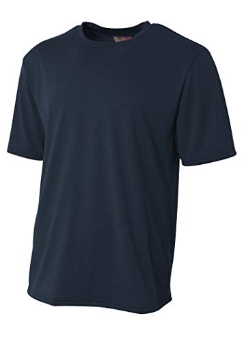 T-shirt bleu marine A4 Boy's Topflight Heather Tee pour garçon
