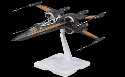 Revell Bandai Original 01216 Star Wars Poe's X-Wing Fighter escala 1:72 sin construir/precolor/clip (sin pegamento) kit de modelo de plástico con base de visualización