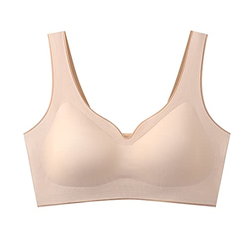 rtdgcv High Impact Sujetador Deportivo Inalámbrico Push Up Cobertura Completa Correr Fitness Yoga Bras Belleza Back Daily Sujetador Voleibol Maillot Sujetador Mujer Sin Aros Push Up 95D, a, XL
