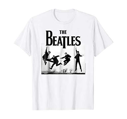 ADOVZ The Beatles Band T-Shirt Classique Jump at Sefton Park T-Shirt Coton Unisexe S-5XL Blanc, 2XL - Les Beatles, Paul McCartney, John Lennon, RIngo Starr, George Harrison ADOVZ The Beatles Band T-Shirt Classique Jump at Sefton Park T-Shirt Coton Unisexe S-5XL Blanc, 2XL
