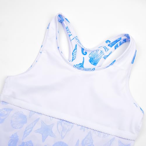 Image of Uhnice Girls Swimsuit Two Piece Tankini Swimwear with Boyshort