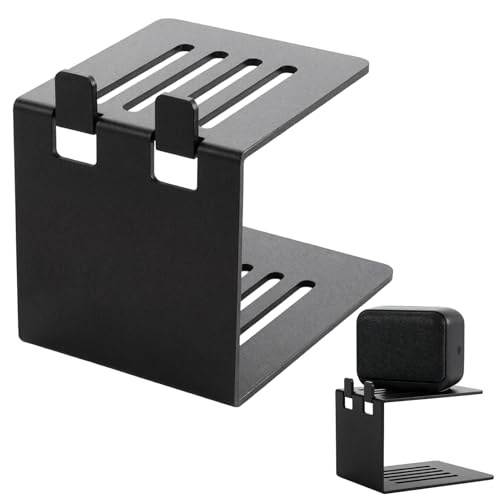 Soporte de altavoz de oficina, almacenamiento resistente y antideslizante, bandeja de escritorio para altavoces, para organización y gestión de biblioteca, estudio, habitación, habitación