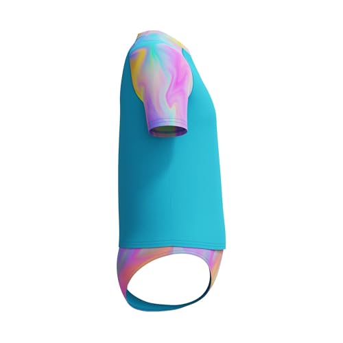 Speedo Girls' Printed Short Sleeve Rash Guard t-Shirt Two Piece Swim Set2