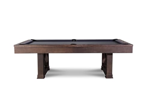 Empire USA - Agriturismo Slate Pool Table W/Premium Billiard Accessories (8FT, Brownwash)