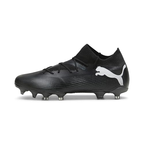 PUMA Men Future 7 Match Fg/Ag Zapatos de fútbol, Puma Black Puma White, 45 EU