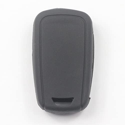 Kcpros 2Pcs Rubber Silicone 5 Buttons Flip Smart Key Fob Cover Case Protector Keyless With Keychain Compatible With Gmc Terrain 2016 2017 2018 2019 2020 2021 2022 Black Pink #TOP5