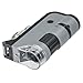 Carson MicroFlip 100x-250x, LED UV Pocket Microscope with Smartphone Clip, STEM Education (MP-250)