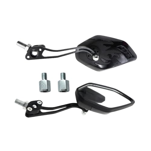Espejos retrovisores de motocicleta ajustables con rotación completa