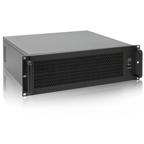 RackChoice 3U rackmount Server Chassis Support Liquid Cooling Compatibility up to Elevated 360mm Radiator Support SFX PSU/ATX/MicroATX/Mini-ITX MB