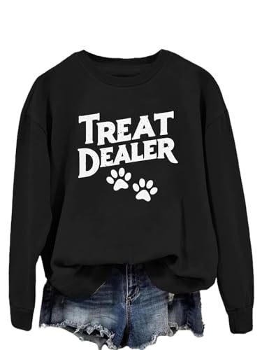 Treat Dealer Sweatshirt Funny Treat Dealer Hoodie Long Sleeve Pullover Tops Unisex