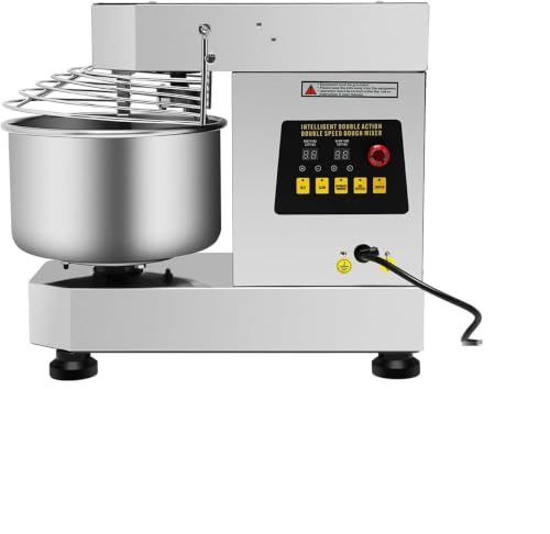 Image of 750W Spiral Dough Mixer 10L inless Steel 2 Speed Commercial Grade Heavy Du Bread Kneading Machine for Bakery Home Use Reliable Performance Efficient Mixing Lar Capaci Bowl 360 Degree Angle
