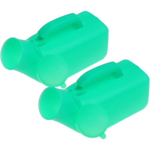 IWOWHERO Thickened Male Urinals 2 Pack 1200ml Urine Bottles Covers Reusable Daily Use Urinals for Men Random Color