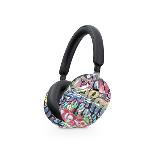 Image of MightySkins Skin Compatible with Sony WH-1000XM5 Headphones - Funky Graffiti | Protective, Durable, and Unique Vinyl Decal wrap Cover | Easy to Apply, Remove, and Change Styles
