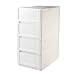 Mueble de baño Baño Altos Estantes Gabinete De La Unidad De Almacenamiento Tallboy Armario Cajón De Almacenamiento For El Dormitorio Blanca para baño en casa ( Color : White , Size : 34X52X74cm )
