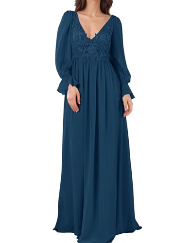 Robe de demoiselle d'honneur mousseline dentelle chic pour mariage chic