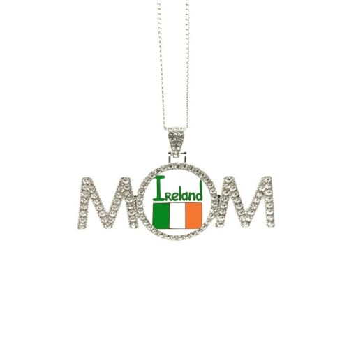 Collier drapeau irlandais bijou raffiné idée cadeau pour maman