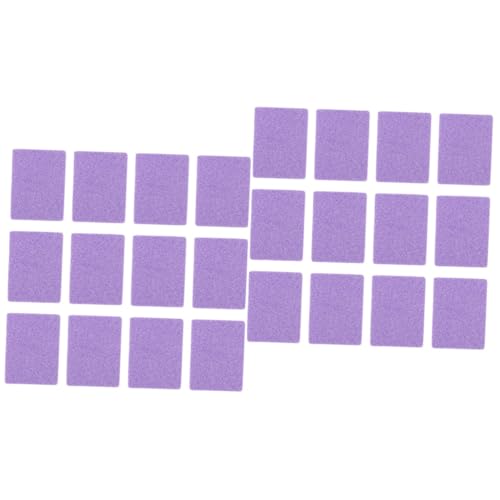 SOESFOUFU 80個 両面研磨工具 ネイル スポンジ爪やすり ミニ爪やすり 爪やすりバッファ nail file ネイルアートツール ネイルファイル エヴァ 紫の,Purple