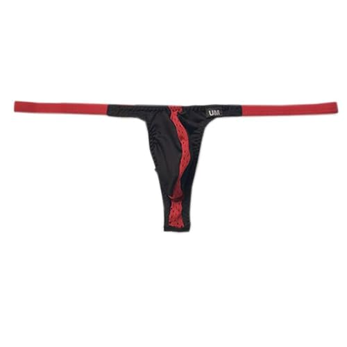 Men's Colorblocking Breathable Mesh Comfort Low Rise G-String Thongs Underwear4