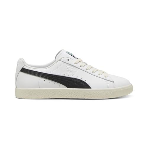 PUMA Mens Clyde Leather Lace Up Sneakers Shoes Casual - White - Size 8 M2
