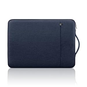 jooeer 11 Zoll Laptop Hülle Tasche Kompatibel mit 11-12" Chromebook Tablet, Dünn Wasserdicht Polyester Schutzhülle Stoßfest Sleeve mit Griff Vordertasche, Marineblau
