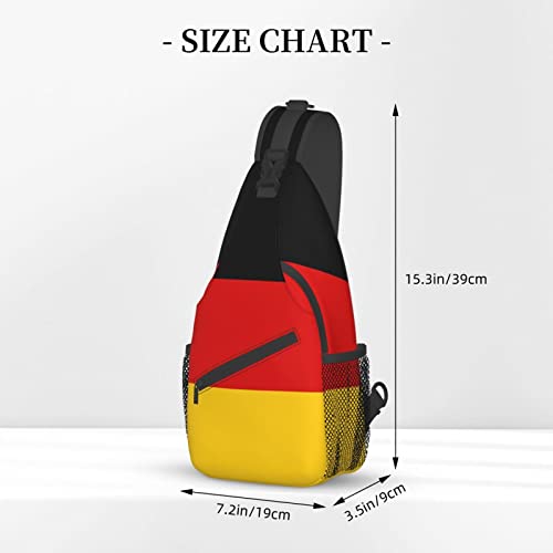 Mochila bandolera unisex negra estilo Alemania miniatura 4