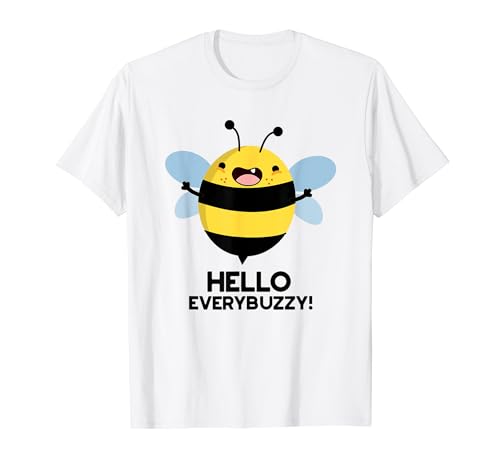 Ciao Everybuzzy Funny Bee Pun Maglietta