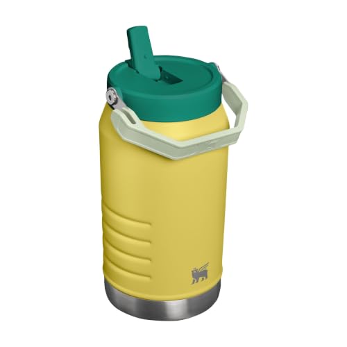 Image of STANLEY IceFlow 2.0 Flip Straw Jug with Handle 64 oz | Twist On Lid and Flip Up Straw | Leakproof for Travel and Sports | Insulated Stainless Steel | BPA-Free | Daffodil Emerald