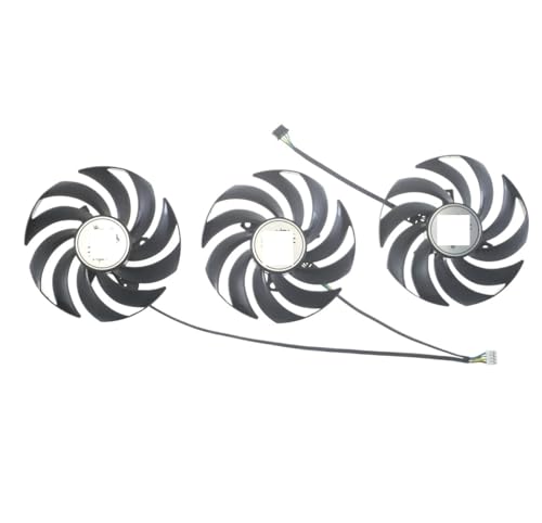 QKFTCSDW Ventilador for Tarjeta gráfica PLD09210B12HH DC12V 0.40A 4Pin Compatible con RTX 3060 RTX 3060 Ti RTX 3070 RTX 3080 RTX 3090 Gaming X Trio(Set)