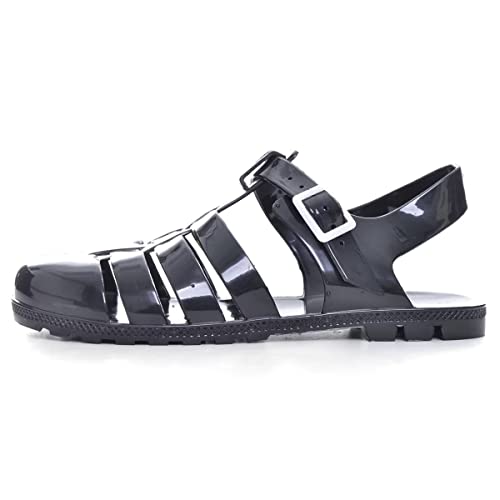 Image of Hee grand Crystal Jelly Heel Sandals for Women Summer Beach Jelly Shoes