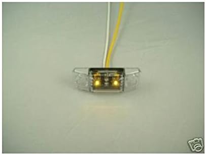 Command Electronics Amber LED 2.5" Truck Trailer RV Side Marker Clearance Light/Clear Lens