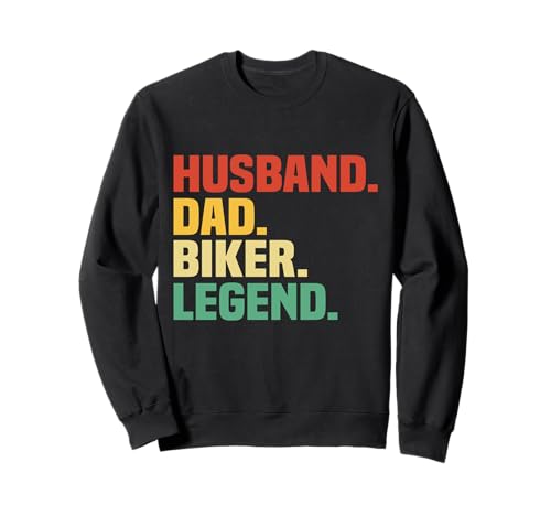 Husband Dad Biker Legend Funny Dad Sudadera