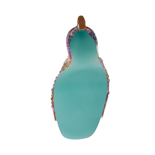 Betsey Johnson Womens Mina Faux Leather Peep-Toe Slingback Heels4