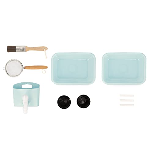 Foto von JANOD - Muddy Lab - Kinderküche für draußen aus FSC-Holz - 10 Utensilien - Rollenspielzeug - Outdoor-Kinderspiel - Ab 3 Jahre, J06632