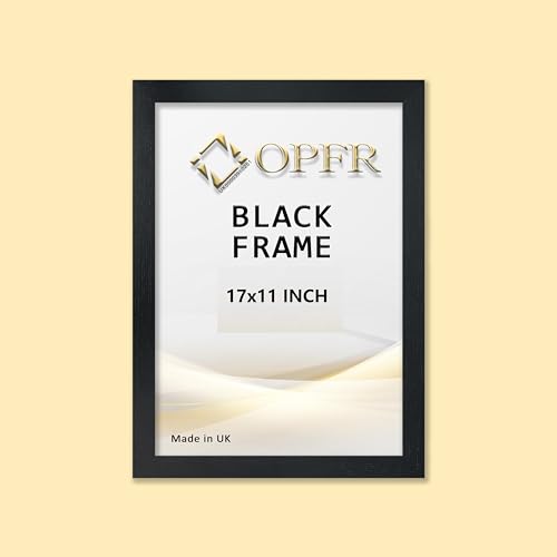 Poster,Picture Frame Black, Size 17x11 Inch
