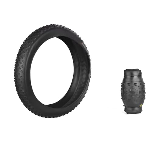 パンク防止自転車タイヤ スノー/ビーチ MTB 滑り止めファットタイヤ 20×4.0/26×4.0(J1633 26x4.0 black)