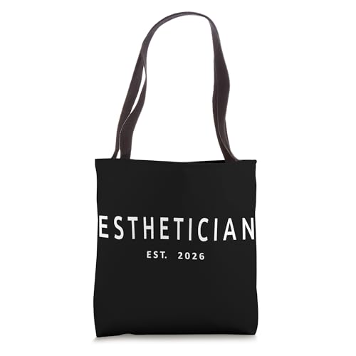Bolso tote para graduación de esteticista Esthetician Est. 2026, nuevo especialista en cuidado de la piel miniatura 1