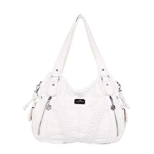 Yan Show Hobos - Bolso de Mano para Mujer (Poliuretano, Gran Capacidad)