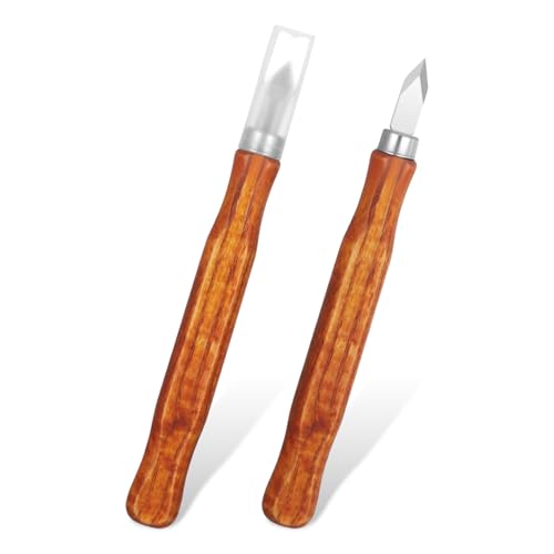 2 Pack Woodworking Marking Knife with Wooden Handle