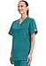 Cherokee Originals Unisex V-Neck Scrubs Shirt, Teal Blue, Medium