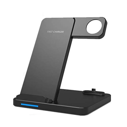3-in-1-Wireless-Ladegerät für Apple Watch, Wireless-Ladeständer, für Apple Watch 5 4 3 2 1 / AirPods/iPhone 11 11 Pro 11 Pro Max Xs X Max XR X 8