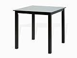 Dining Kitchen Square Table Classic Modern Wooden Black Espresso Finish