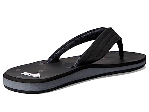 Image of Quiksilver mens Quiksilver Men's Carver Print 3 Point Flip Flop Athletic Sandal