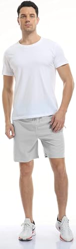 Image of CBlue Men's Outdoor Quick Dry Lightweight Sports Shorts with 2 Zipper Pockets, Breathable Hiking Running Gym Workout Athletic Shorts | CBblue Men's Quick Dry Sports Shorts with Zipper Pocket