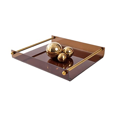 XCC Verre Minimaliste Moderne Plaque de Fruits de Fruits de Salon Table Basse Table à Manger Table de Table Table de Table Modèle Room de Bureau Stockage Décoration Soft Ornements